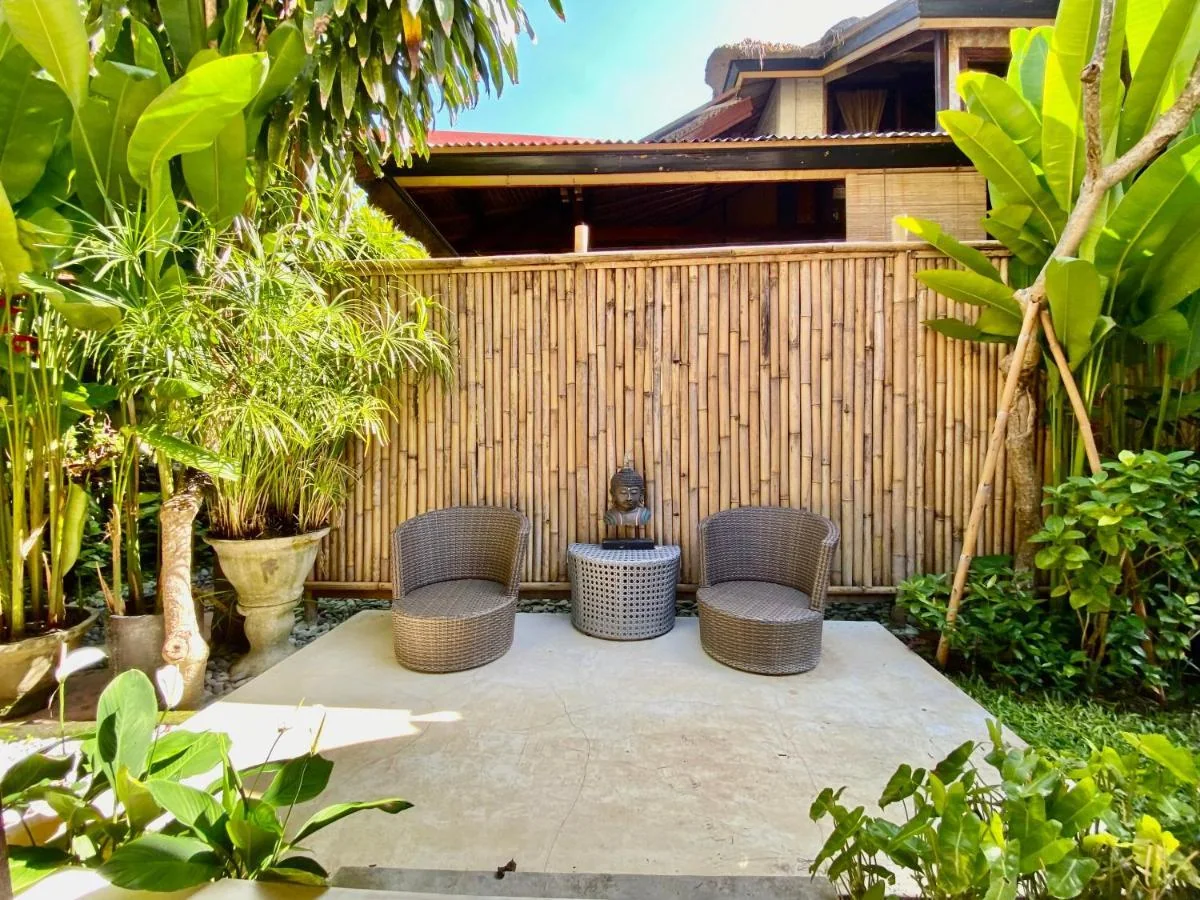 bamboo fence at a Balinese home