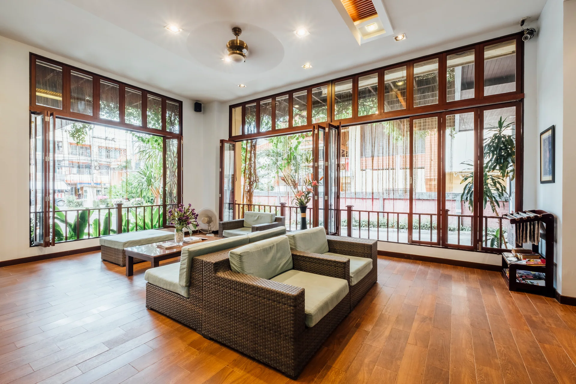 modern Balinese family living room