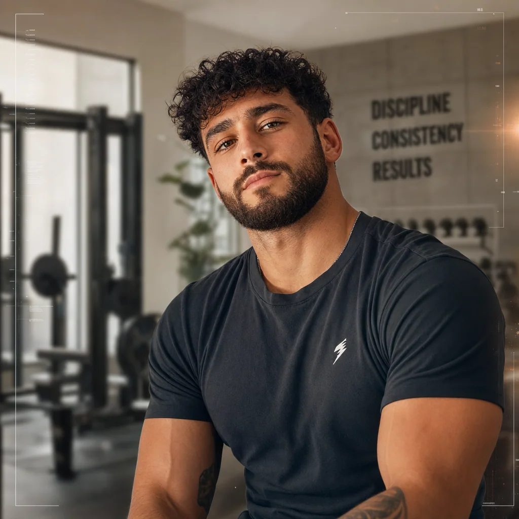AI avatar in a fitness setting
