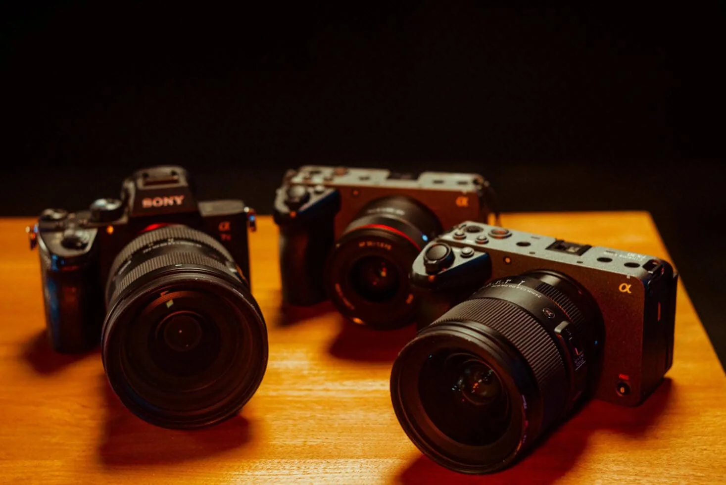 Professional Sony FX30 cameras and microphones available for rent at Villo Studio