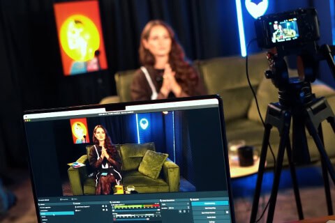 Professional video recording session at Villo Studio, Johannesburg.