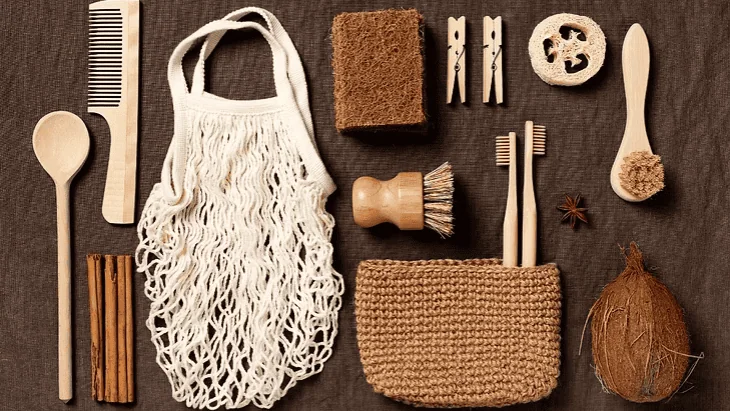 Produits ménagers naturels éco-responsables et articles durables pour un mode de vie conscient à Bali.