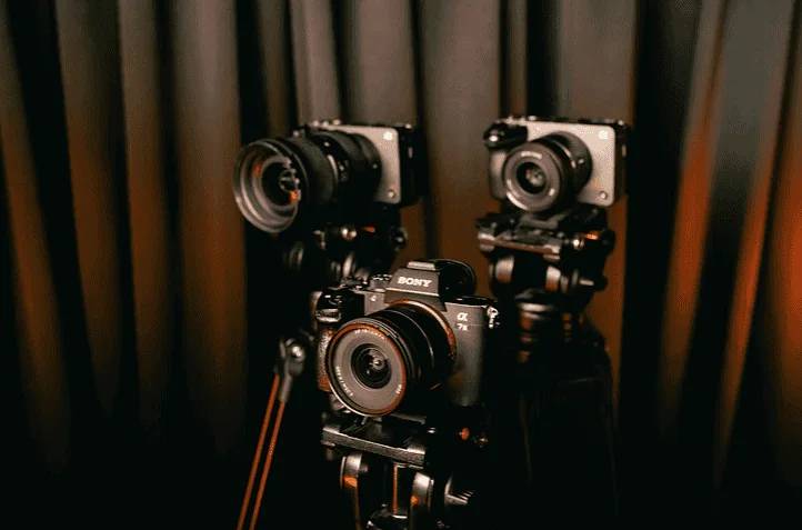 High-quality professional cameras for stunning photos and videography at Villo Studio, South Africa.
