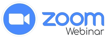 Modern Zoom webinar interface showcasing virtual meeting technology and branding.