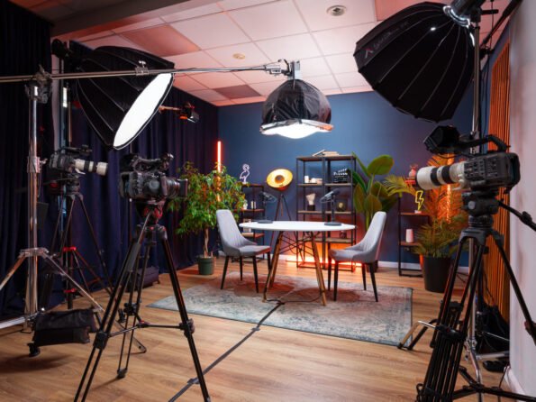 Willo Studio-Perekaman video podcast sedang berlangsung