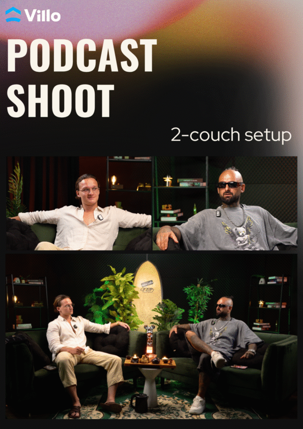 Podcast 2-Couch Setup