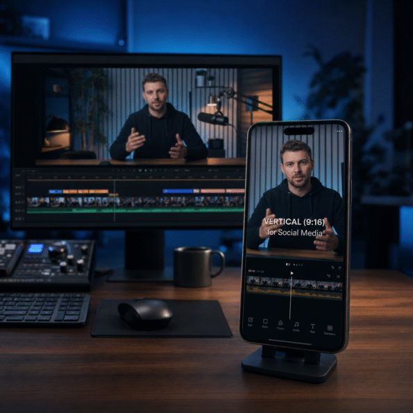 YouTube Shorts editing — fast cuts and captions